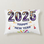 HAPPY NEW YEAR 2025 アクセントクッション<br><div class="desc">Welcome 2025 into your home with this festive 'HAPPY NEW YEAR 2025' pillow! Perfect for adding a cozy touch to your New Year's Eve décor, this pillow makes a statement at parties, family gatherings, or as a stylish addition to your living room or bedroom. Soft and comfortable, it’s ideal for...</div>