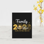 Happy New Year 2025 New Year's Eve Party Countdown カード (黄色い花)