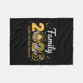 Happy New Year 2025 New Year's Eve Party Countdown フリースブランケット (正面(横))