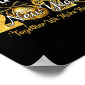 Happy New Year 2025 New Year's Eve Party Countdown ポスター (角)