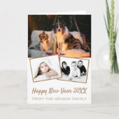 Happy New Year 2025 Photo Collage 3写真 シーズンカード (正面)