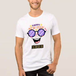 「Happy New Year 2025 Tシャツのロゴ – おもしろいとフェスティバル トライブレンドＴシャツ