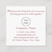 Happy New Year 2026 スクエア名刺 (裏面)