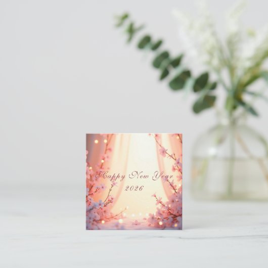 Happy New Year 2026 スクエア名刺 (スタンド正面)