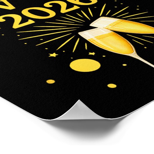 Happy New Year 2026  ポスター (角)