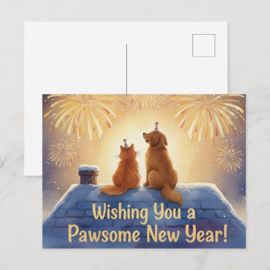 HAPPY NEW YEAR 2026  ポストカード (正面/裏面)