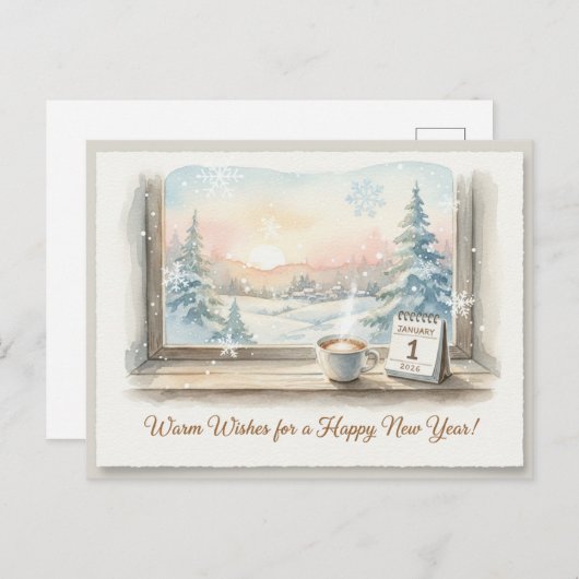 HAPPY NEW YEAR 2026  ポストカード (正面/裏面)