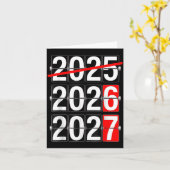 Happy New Year 2026 2027 67 Meme Six Seven Funny  カード (黄色い花)
