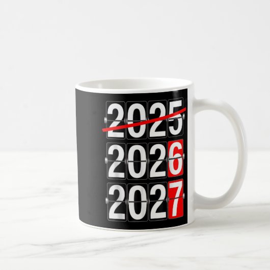 Happy New Year 2026 2027 67 Meme Six Seven Funny  コーヒーマグカップ (右)