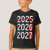Happy New Year 2026 2027 67 Meme Six Seven Funny  Tシャツ (正面)