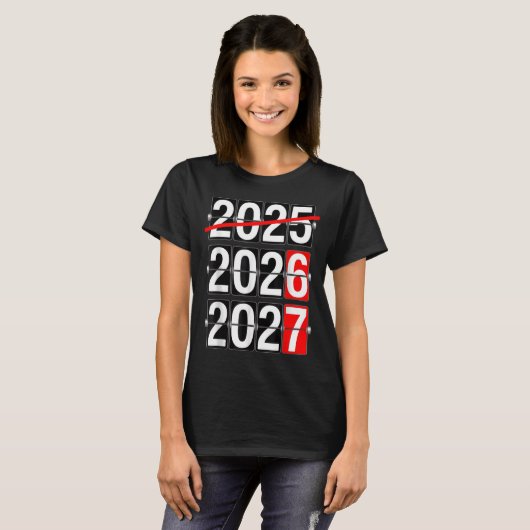 Happy New Year 2026 2027 67 Meme Six Seven Funny  Tシャツ (正面フル)