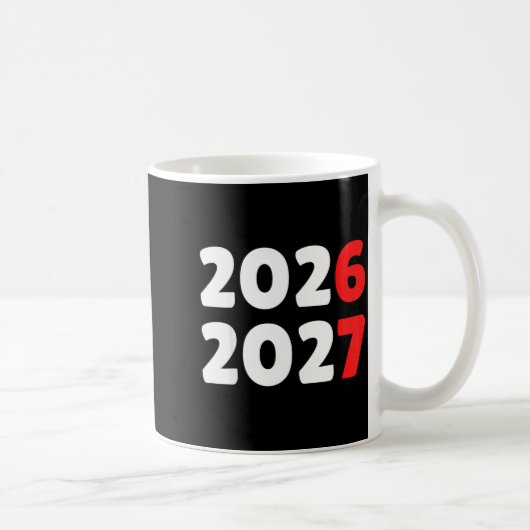 Happy New Year 2026 2027 Funny Six Seven 67 Meme C コーヒーマグカップ (右)
