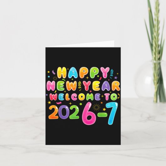 Happy New Year 2026-7 Funny 67 New Year 67 New Yea カード (正面)