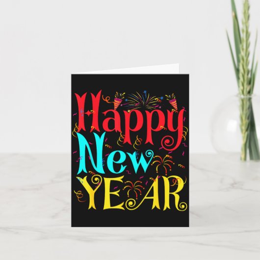 Happy New Year 2026 And Merry Christmas New Year E カード (正面)