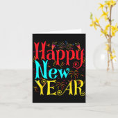 Happy New Year 2026 And Merry Christmas New Year E カード (黄色い花)