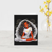 Happy New Year 2026 Black Girl Magic Melanin  カード (黄色い花)