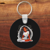 Happy New Year 2026 Black Girl Magic Melanin  キーホルダー (正面)