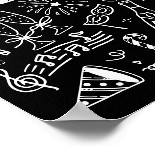 Happy New Year 2026 Bow Funny  ポスター (角)