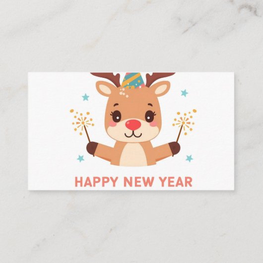 happy new year 2026 business card 名刺 (裏面)