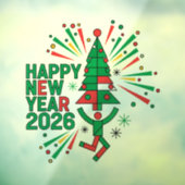 Happy New Year 2026 Celebration ウィンドウサイン (シート3)