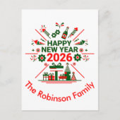 Happy New Year 2026 Celebration シーズンポストカード (正面)