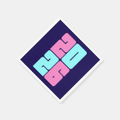 Happy New Year 2026 Celebration スタンダードカクテルナプキン (角)