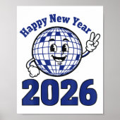 Happy New Year 2026 Celebration Design  ポスター (正面)