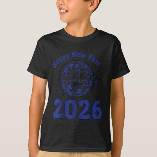 Happy New Year 2026 Celebration Design  Tシャツ (正面)