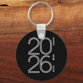 Happy New Year 2026 Celebration Eve Party Men Wome キーホルダー (正面)