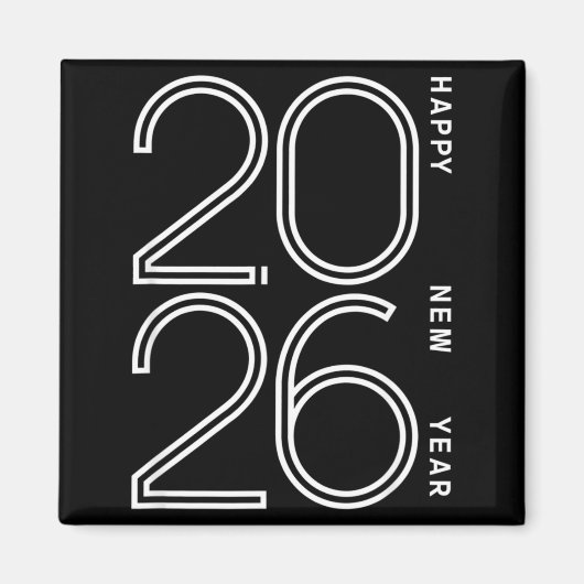 Happy New Year 2026 Celebration Eve Party Men Wome マグネット (正面)