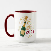 Happy New Year 2026 Champagne | Combo Mug マグカップ (左)