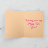 Happy New Year 2026 Champagne | Greeting Card 5"x7 シーズンカード (内部)