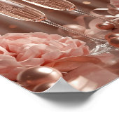 happy new year 2026 champagne sparkle poster ポスター (角)