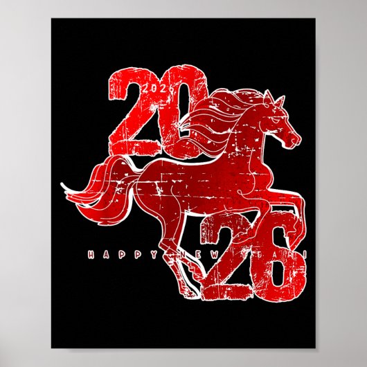 Happy New Year 2026 Chinese New Year 2026 Year Of  ポスター (正面)