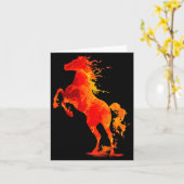 Happy New Year 2026 Chinese New Year Horse Zodiac カード (黄色い花)