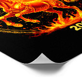 Happy New Year 2026 Chinese New Year Horse Zodiac ポスター (角)