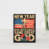 Happy New Year 2026 Christian Challenges Same Grea カード (正面)