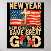 Happy New Year 2026 Christian Challenges Same Grea ポスター (正面)