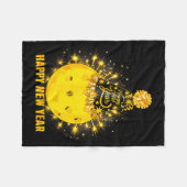 Happy New Year 2026 Ckleball Party Hat New Years E フリースブランケット (正面(横))