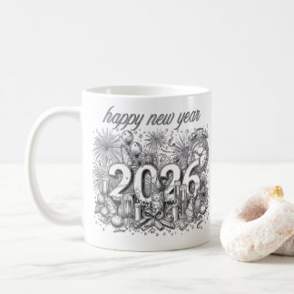 happy new year 2026 coffee mug コーヒーマグカップ