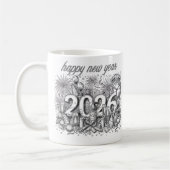 happy new year 2026 coffee mug コーヒーマグカップ (左)
