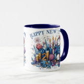 happy new year 2026 coffee mug マグカップ (正面右)