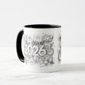 happy new year 2026 coffee mug マグカップ (正面左)