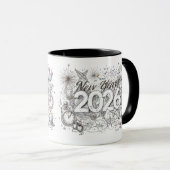 happy new year 2026 coffee mug マグカップ (正面右)