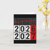 Happy New Year 2026 Coming Soon 2027 67 Meme Six S カード (黄色い花)