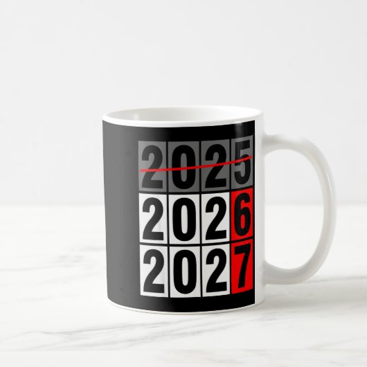 Happy New Year 2026 Coming Soon 2027 67 Meme Six S コーヒーマグカップ (右)