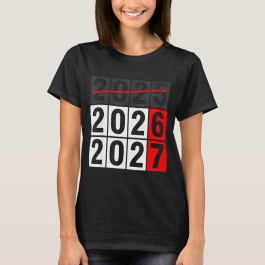 Happy New Year 2026 Coming Soon 2027 67 Meme Six S Tシャツ (正面)