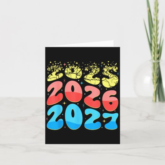 Happy New Year 2026 Coming Soon 2027 Funny 67 Meme カード (正面)