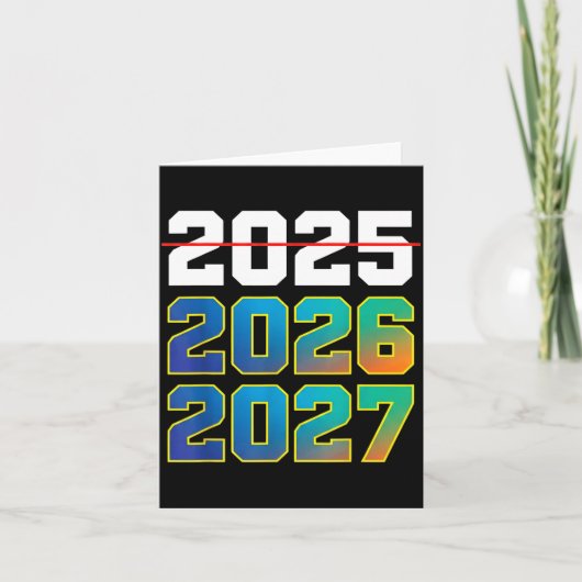 Happy New Year 2026 Coming Soon 2027 Funny 67 Meme カード (正面)