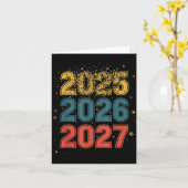 Happy New Year 2026 Coming Soon 2027 Funny 67 Meme カード (黄色い花)